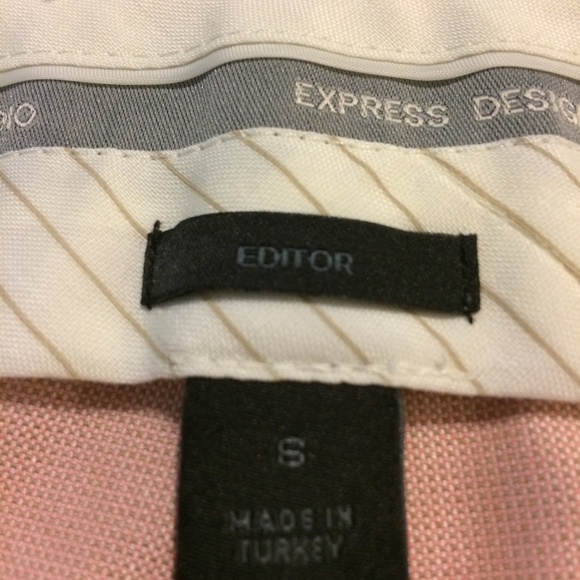 Express Capris Ladies Size 6 EDITOR Cropped Pink - Picture 8 of 8